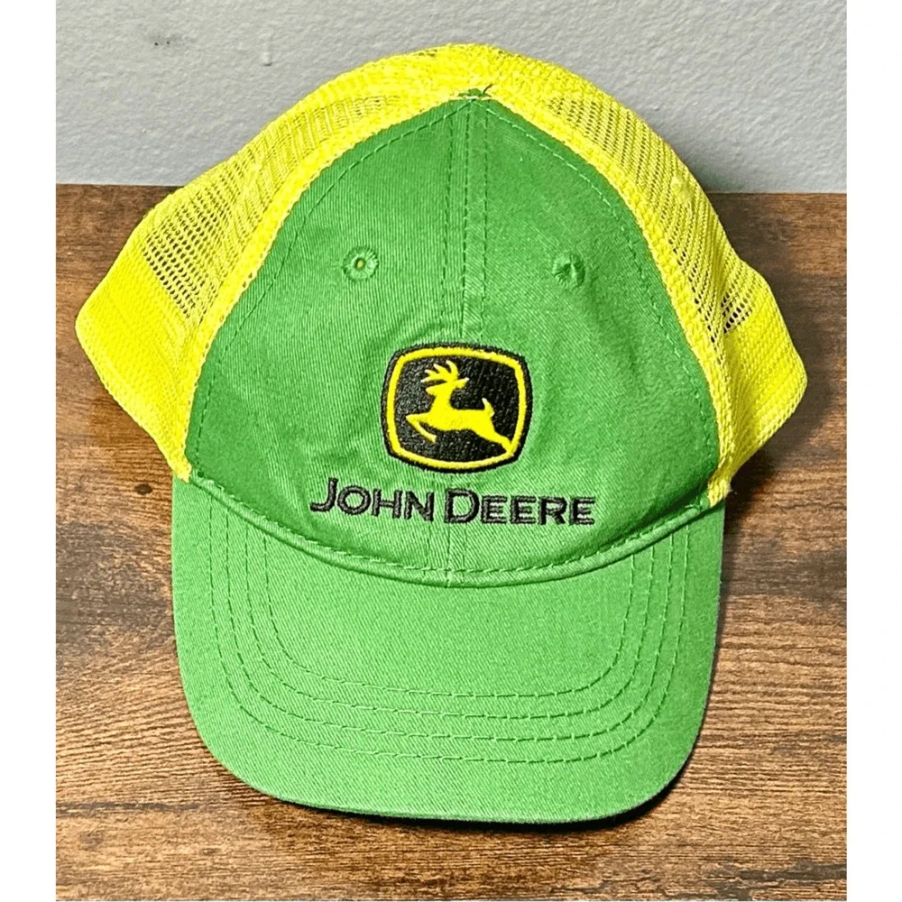 John Deere Toddler Tractors Farm Green & Yellow SnapBack Hat